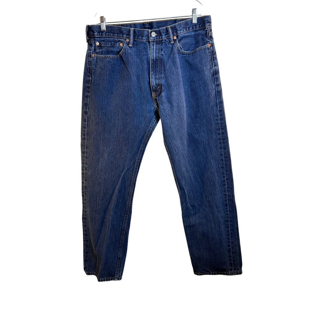 LEVI’S 505 Men’s Regular Fit Dark Wash Jeans / Size: 38x32